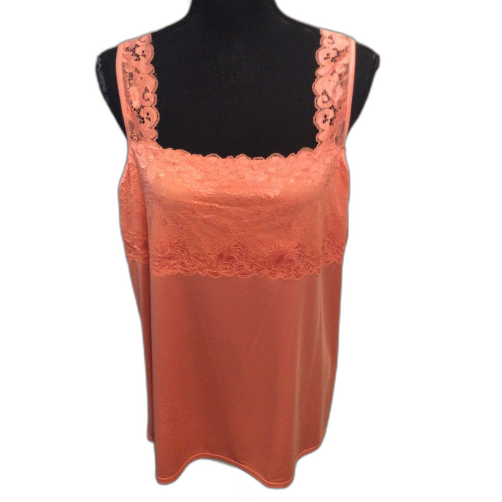 Breezies 3X Pink Camisole Lace Plus size